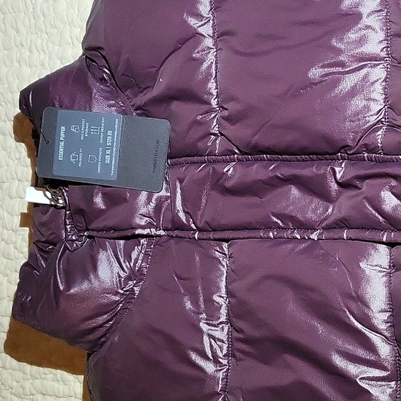 NWT Fabletics Deep Plum Purple Puffer Jacket Womens Size XL - Picture 7 of 13